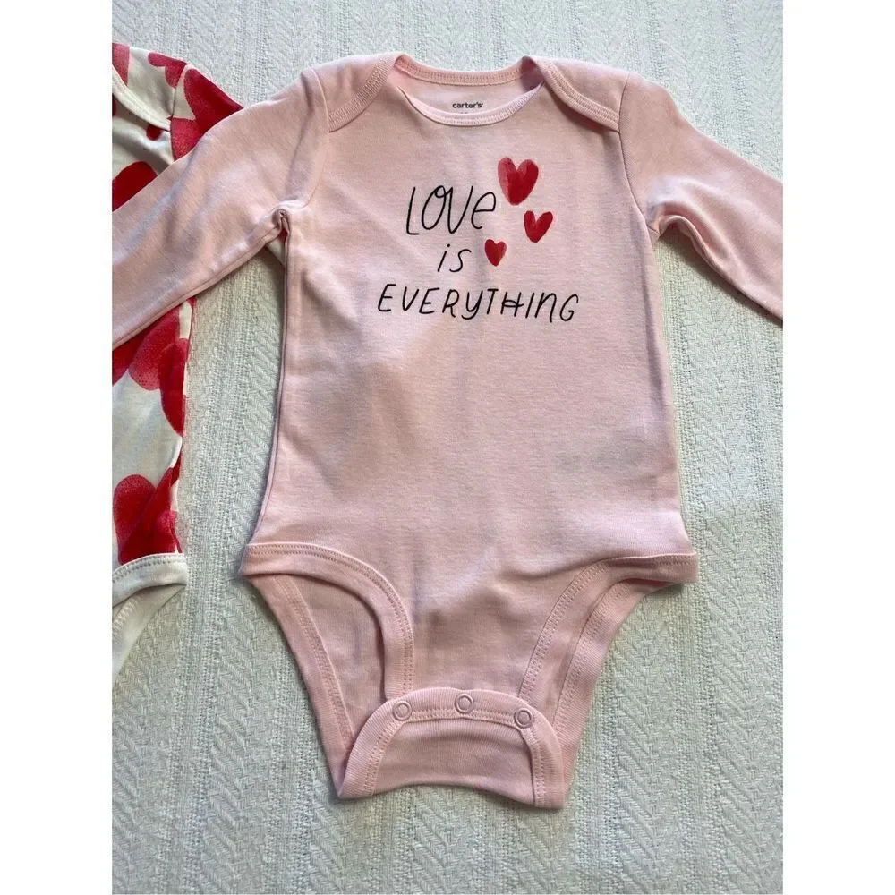 Carter's Baby 12M Girl 2-Piece “Love is Everything” Onsie Set